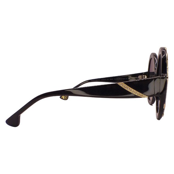 Oversized Round Sunglasses w/ Crystals main image 4